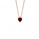 Lantisor din aur 18K cu pandantiv inima din rubin 0,40 ct., model Orsini CI1717R Lantisor din aur 18K cu pandantiv inima din rubin 0,40 ct., model Orsini CI1717R