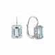 Cercei din aur 18K cu acvamarin 3,80 ct. si diamante 0,18 ct., model Orsini OR0205-7X9 Cercei din aur 18K cu acvamarin 3,80 ct. si diamante 0,18 ct., model Orsini OR0205-7X9