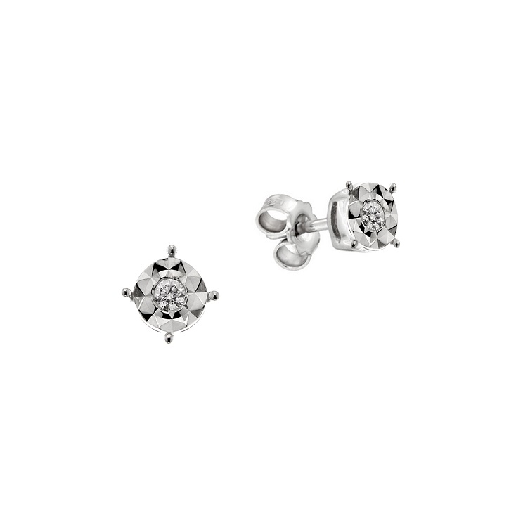 Cercei din aur 18K cu diamante 0,08 ct., model Orsini OR0605M Cercei din aur 18K cu diamante 0,08 ct., model Orsini OR0605M