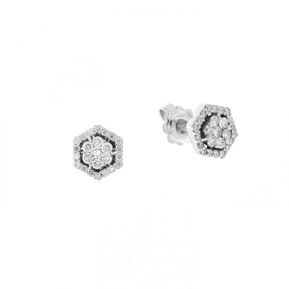 Cercei din aur 18K cu diamante 0,68 ct., model Orsini OR0615 Cercei din aur 18K cu diamante 0,68 ct., model Orsini OR0615