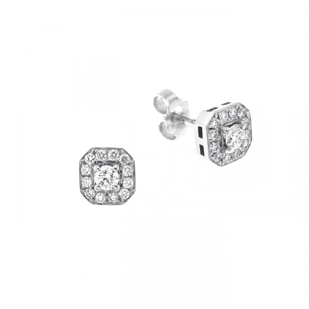 Cercei din aur 18K cu diamante 0,44 ct., model Orsini OR0630 Cercei din aur 18K cu diamante 0,44 ct., model Orsini OR0630