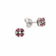 Cercei din aur 18K cu diamante 0,17 ct. si rubine 0,12 ct., model Orsini Romania Special OR0641-B Cercei din aur 18K cu diamante 0,17 ct. si rubine 0,12 ct., model Orsini Romania Special OR0641-B