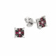 Cercei din aur 18K cu diamante 0,21 ct. si rubine 0,11 ct., model Orsini Romania Special OR0642-B Cercei din aur 18K cu diamante 0,21 ct. si rubine 0,11 ct., model Orsini Romania Special OR0642-B