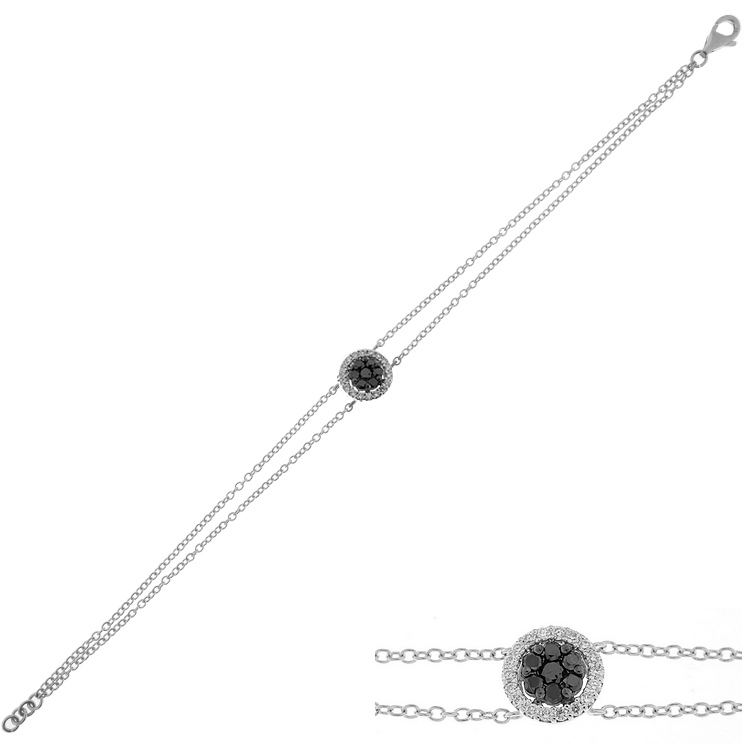 Bratara din aur 18K cu diamante 0,44 ct., model Orsini BR0145-N2 Bratara din aur 18K cu diamante 0,44 ct., model Orsini BR0145-N2