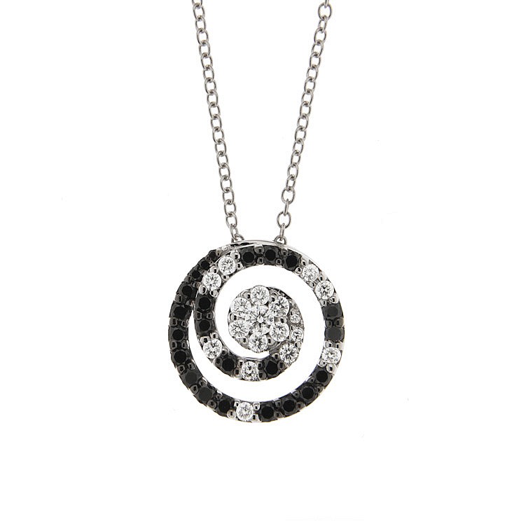 Lantisor din aur 18K cu pandantiv cu diamante 1,15 ct., model Orsini CI1599-N1 Lantisor din aur 18K cu pandantiv cu diamante 1,15 ct., model Orsini CI1599-N1