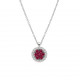 Lantisor din aur 18K cu pandantiv cu rubine 0,33 ct. si diamante 0,18 ct., model Orsini CI1605-R Lantisor din aur 18K cu pandantiv cu rubine 0,33 ct. si diamante 0,18 ct., model Orsini CI1605-R