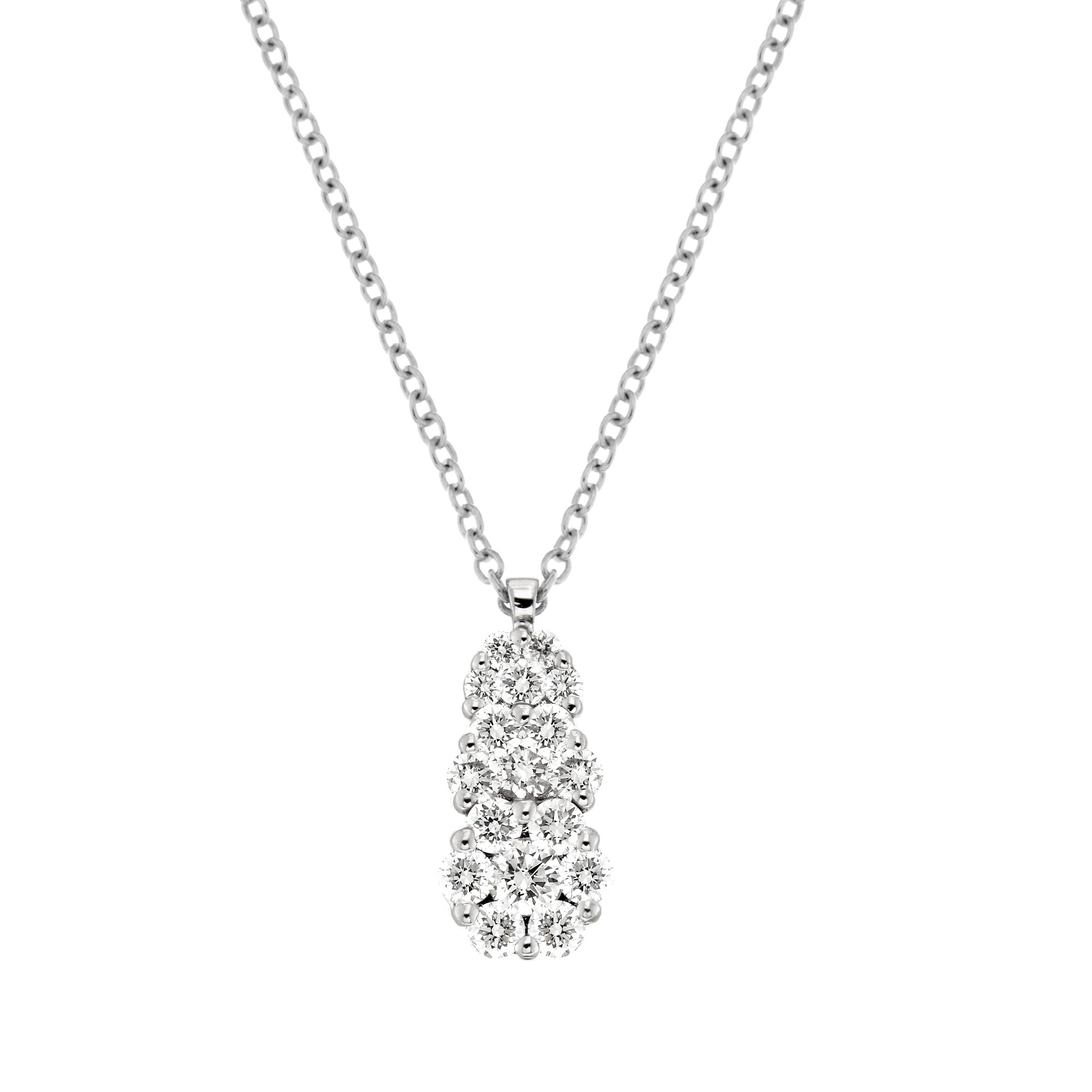 Lantisor din aur 18K cu pandantiv cu diamante 0,71 ct., model Orsini CI1636 Lantisor din aur 18K cu pandantiv cu diamante 0,71 ct., model Orsini CI1636