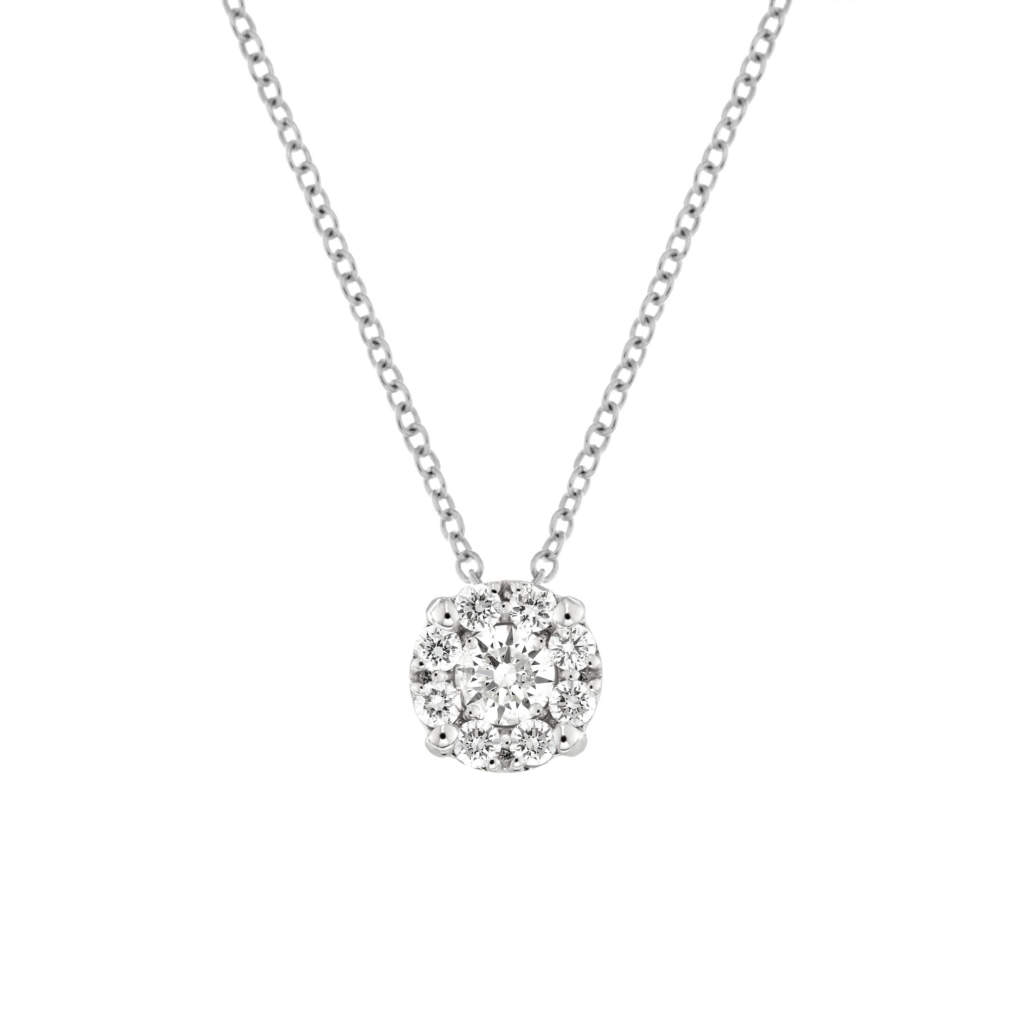 Lantisor din aur 18K cu pandantiv cu diamante 0,37 ct., model Orsini CI1653M Lantisor din aur 18K cu pandantiv cu diamante 0,37 ct., model Orsini CI1653M