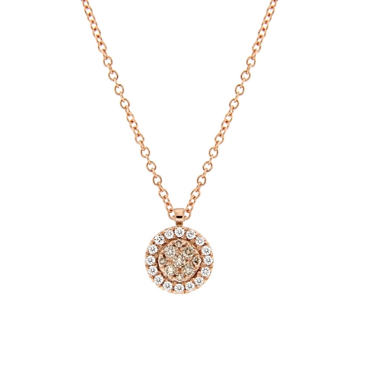 Lantisor din aur 18K cu pandantiv cu diamante 0,19 ct., model Orsini CI1656P-BW1 Lantisor din aur 18K cu pandantiv cu diamante 0,19 ct., model Orsini CI1656P-BW1