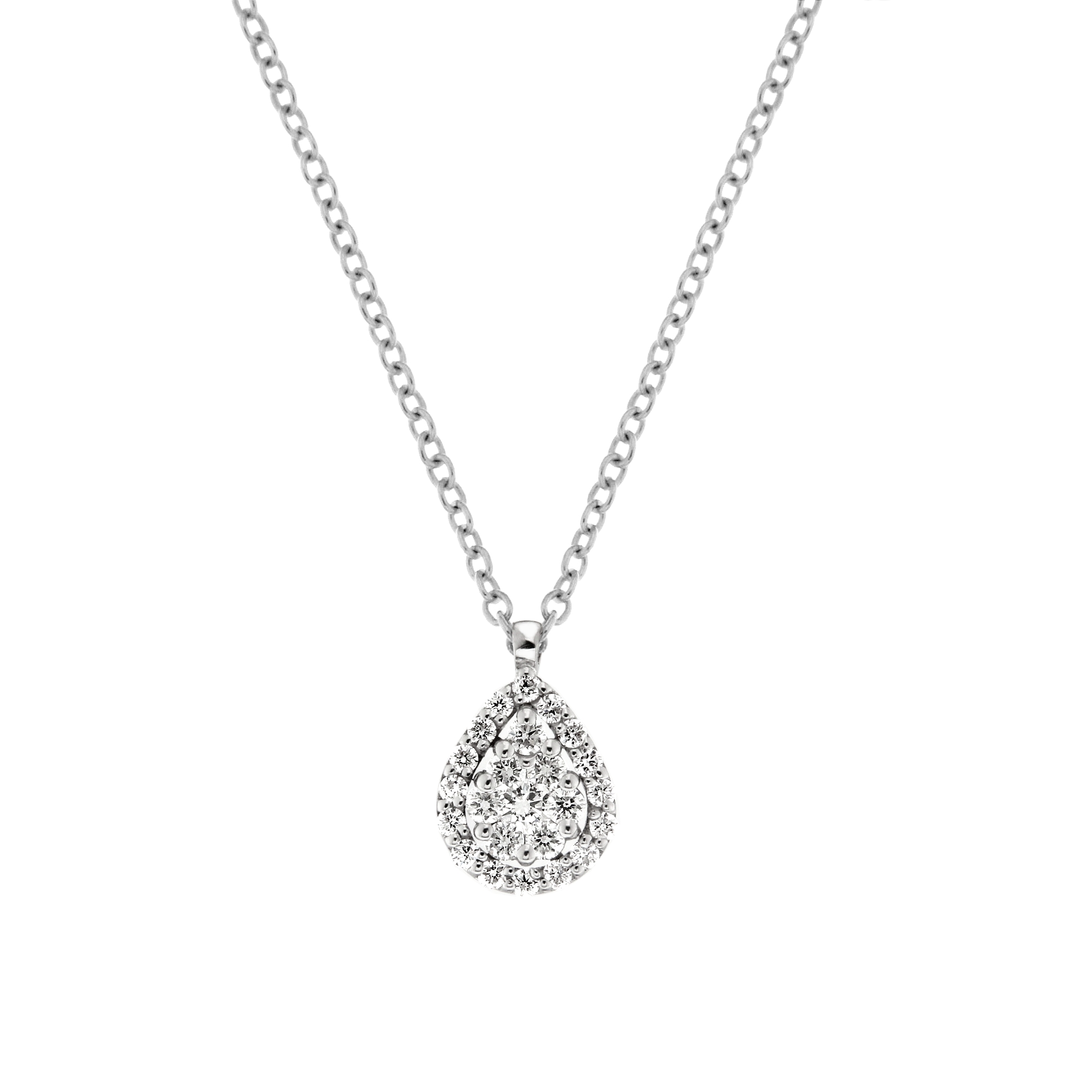 Lantisor din aur 18K cu pandantiv cu diamante 0,31 ct., model Orsini CI1657 Lantisor din aur 18K cu pandantiv cu diamante 0,31 ct., model Orsini CI1657