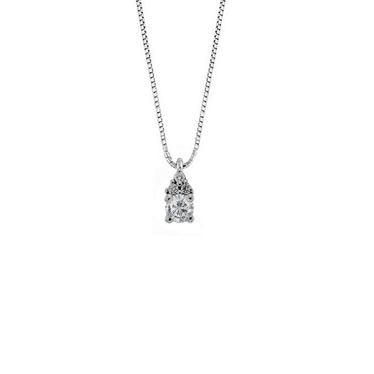 Lantisor din aur 18K cu pandantiv cu diamante 0,24 ct., model Orsini CI1688 Lantisor din aur 18K cu pandantiv cu diamante 0,24 ct., model Orsini CI1688