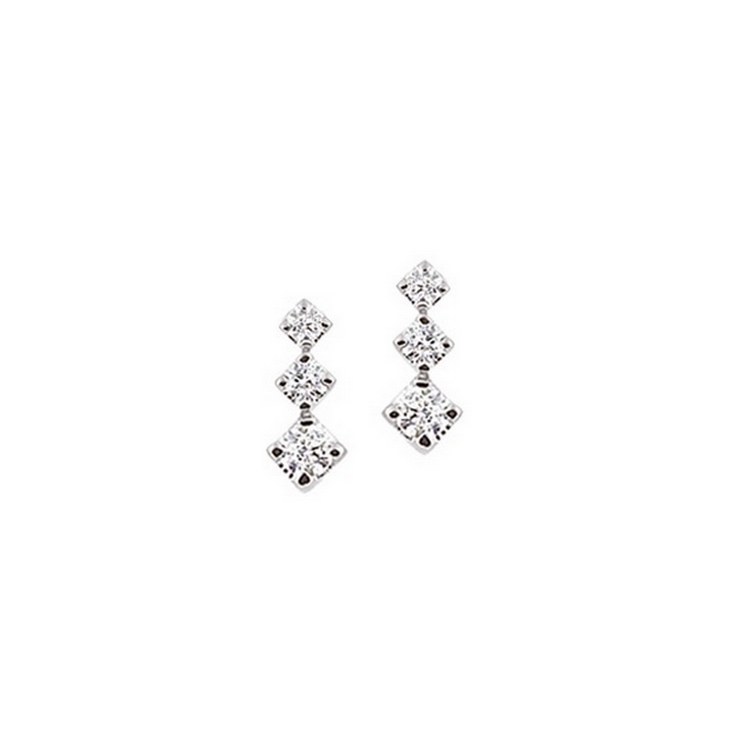 Cercei din aur 18K cu diamante 0,26 ct., model Orsini OR0185B-1 Cercei din aur 18K cu diamante 0,26 ct., model Orsini OR0185B-1