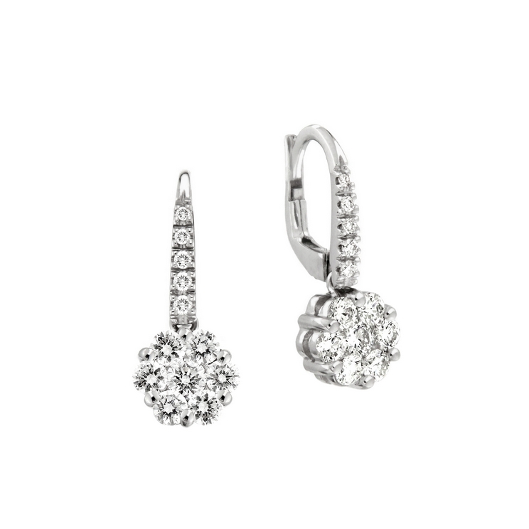 Cercei din aur 18K cu diamante 0,95 ct., model Orsini OR0505G Cercei din aur 18K cu diamante 0,95 ct., model Orsini OR0505G
