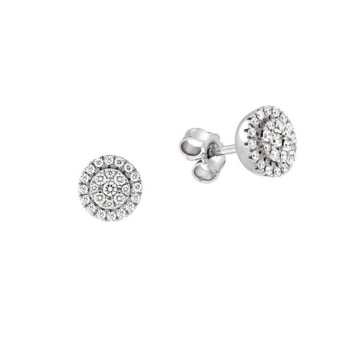 Cercei din aur 18K cu diamante 0,38 ct., model Orsini OR0575P Cercei din aur 18K cu diamante 0,38 ct., model Orsini OR0575P